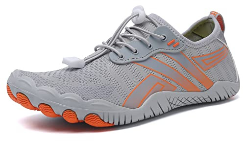 Quick Dry Barefoot Aqua Shoes - Mens Womens Beach & Pool Shoes for Swim, Surf & Diving