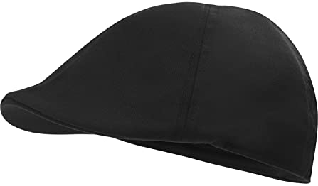 tcax Schiebermütze Herren Herren-Schiebermütze Aus Baumwolle, Twill, Ballonmütze, Ivy Gatsby, 8 Stück, Kappen, Frühling, Sommer, Jagdhüte, Fahren, Angeln, Barett Für Männer, Schwarz, 60 cm