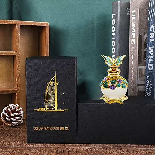 LIYJTK Arabische Parfums für Frauen Muslimisches Eau de Parfum Toilette Halal Dubai Retro Damendüfte Konzentriertes Langanhaltendes Parfüm Öle Blumenparfums Arabes De Mujer für Frauen 0.8oz