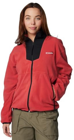 Columbia Pile da donna Sequoia Grove con zip intera, Daredevil/Nero, XX-Large