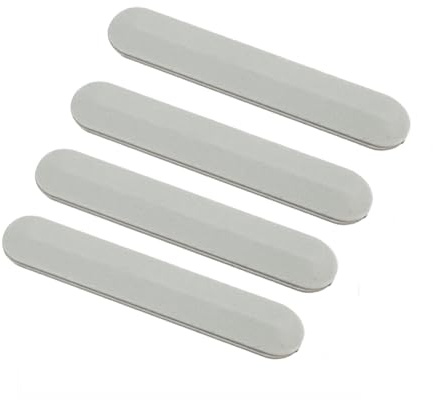 JINTAI Removable tape Foot FEET for HP Pavilion 14CE TPNQ207 (4.3cm*0.8cm*0.1cm) Bottom Cover NonSlip Bumper Feet Pad 4PCS argenteo