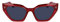 KARL LAGERFELD Girl's KL6145S Sunglasses, Red, 54