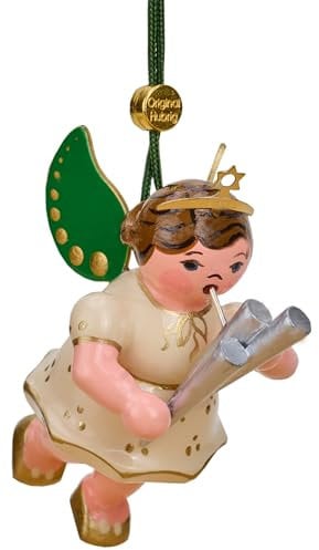 Hubrig Volkskunst GmbH Christbaumschmuck Engel mit Schalmei - 6 cm