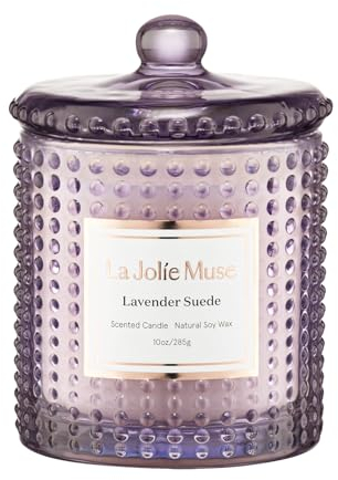 Marvella Lavendel-Wildleder-Klassiker-Glaskerze 10OZ