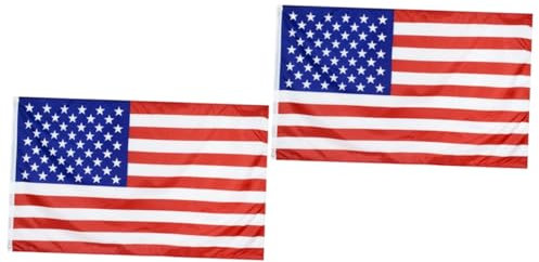 VANZACK 2st Flaggen Mexiko-flagge 48 Sterne Amerikanische Flagge Amerikanische Flagge Im Freien Flagge Der Nationalgarde Outdoor- Sportspiel-flagge Dekorative Außendekoration Banner