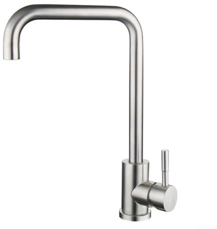 Grifo de cocina giratorio de para 360 grados, acero inoxidable 304 anticorrosión, grifo mezclador frío y caliente con tratamiento de trefilado