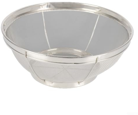 Large Pasta Strainer, Stainless Steel Colander for Cooking, Salad Washing, Spaghetti, Noodles, Quinoa, For Rice (21.5cm)