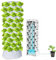 Hydroponische Systeme,Aeroponic Tower Garden,Hydroponics Growing System für Indoor-Gartenarbeit, wachsen Kräuter,Obst & Gemüse,für Gartenarbeit Liebhaber Gemüse Pflanze Turm Geschenk,White-10floors