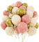 Luftballons Rosa Gold, 62 Stück 12 Zoll Luftballons Altrosa Aprikose Gold Konfetti Ballons mit Band, Ballons Retro Rosa Beige für Geburtstag Boho Hochzeit Babyparty Jubiläum Braut Dusche Graduierung