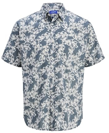 JACK & JONES Herren Boy Hemd Junior Jorjoshua Split AOP Shirt Ss Jnr