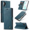 Phernykas Handyhülle für Samsung Galaxy Note 10 Plus Hülle Leder,Magnetische Klapphülle mit kartenfach und Standfunktion Schutzhülle Lederhülle Samsung Note 10 Plus Flip Case (Blaugrün)