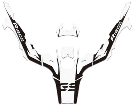 SHQXD Adesivo Serbatoio Adesivo per Serbatoio Carburante per Moto Protezione per BMW R1200GS ADV R 1200 GS Adventure 2014 2015 2016 2017 Kit Decalcomanie Accessori(White)