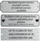 QIPAN Custom Engraved Metal Name Plate,Personalized Name Plaque,Thickened Brushed Metal Custom Laser Engraving Plaques with Adhesive or Hole(with screws) (Large, Small)