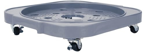 ZASCHMOY Supporto per Impianti a Rotolamento con Ruote - Pallet di Fioriera Mobile Multifunzionale per Uso Domestico, Vasche per Vasca a Gas - Materiale PP, Design Circolare, Impermeabile Facile