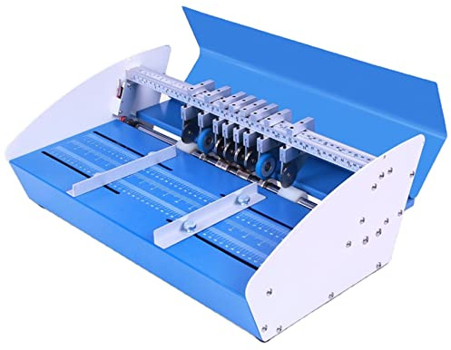 XRSMOU Machine De Pliage Et De Rainage Électrique Multifonction, Précise Et Efficace, pour Fichiers, Photos, Menus, Enveloppes, Billets.