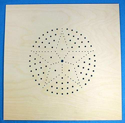 Sitzfläche Sitzplatte Stuhlplatte Stern Jugendstil Stuhl gelocht gebohrt aus Holz 6mm stark