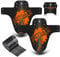 NICEDACK MTB Schutzbleche,Fahrrad Mudguard 2 Stücke MTB Mud Guard Mountainbike Hinten und Vorne Schlamm schaber Spritzschutz (A-Schutzbleche, A-Orange)