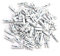 Petites mini pinces décoratives en bois blanches (S-SDK-2-5-blanc)
