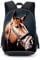 CAIWEI 17 Zoll Pferd Tier Druck Diagramm Schultasche Rucksack Rucksack (Pferd 2)