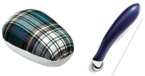 Prym Tailor's Ham for Ironing-Out Curved Seams, Polyester blend, Multi-Colour, 20 x 14 x 10 cm & Tracing Wheel Toothed Ergonomic