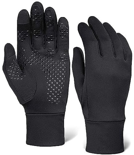 OutdoorEssentials Softshell Touchscreen Handschuhe für Damen und Herren - Thermo Winter und Fahrradhandschuhe mit Touchfunktion - Touch Handy Handschuhe für Frauen und Männer