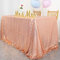 ShinyBeauty Pailletten-Tischdecke, rechteckig, 127 x 183 cm (Roségold, 125 x 180 cm)