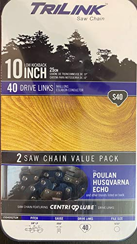 TriLink 10 Inch Saw Chain: 2 Chain Value Pack