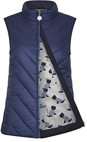 Dallaswear Lundy Ladies Quilted Full Zip Gilet (Navy, numeric_16)