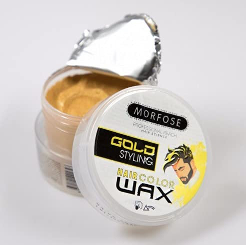 Morfose OSSION Gold Styling Hair Color Wax 100ml – Gelb Haarfärbewachs – Langanhaltende Farbe und starker Halt - für jeden Style
