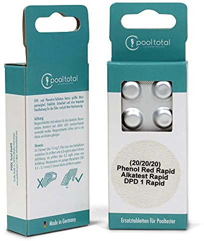 POOL Total Set> Refill-Pack für Tester Chlor, pH + Alkalinität (3X 40 Tabl.)