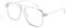 FEISEDY Blaulicht-blockierende Brille, durchsichtig, quadratisch, Computer, leicht, Brillenrahmen, für Damen und Herren, übergroß B2866, Transparenter rosa Rahmen