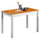 ASTIMESA Mesa de Cocina, Metal, Naranja, 80x40cm