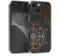 kwmobile Hülle kompatibel mit Apple iPhone 13 - Handyhülle Silikon Case - Blumen Zwillinge Rosegold Transparent