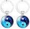 Keychains Schlüsselanhänger Zubehör Im Chinesischen Stil Yin Yang Tai Chi Klatsch Karte Panda Katze Fußabdruck Zeit Edelstein Schlüsselanhänger Kleines Geschenk Eisdrache Tai Chi 2 Stück
