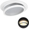 SSC-LUXon LAGO Deckenspot LED schwenkbar mit indirektem Licht inkl. LED 4W warmweiß 230V - Einbau Deckenstrahler rund & weiß