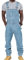 ORANDESIGNE Salopette da Uomo in Denim Salopette da Uomo Jeans Pagliaccetti con Bretelle Pantaloni Larghi da Lavoro Cargo Pagliaccetti Tute C Azzurro S