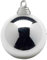 Deco Woerner Silberne, glänzende Weihnachtskugeln aus schwer entflammbarem Kunststoff, 8 cm Ø - 12 Stück