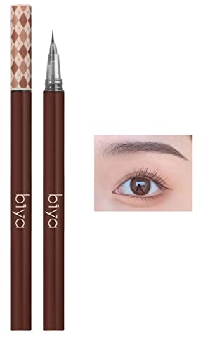 Augenbrauenstift, wasserdicht, Augenbrauenfarben, Make-up, ultrafein, flüssiger Augenbrauenstift, dunkelbraun, langlebiger Augenbrauenstift für weiche, strukturierte, natürliche tägliche Optik