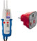 PeakTech 1096 – 2-poliger AC/DC Spannungsprüfer & Benning SDT 1. Steckdosentester (Prüfung von Schutzkontaktsteckdosen, Prüfart 2-polig, Spannungsmessbereich 230 V AC) 20053