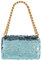 Montana West Pailletten-Tasche, glitzernd, Abendtasche, Party, Strass, Clutch, Handtasche, Crossbody-Tasche für Damen, Z-türkis, Small