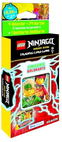 Blue Ocean Ninjago Trading Cards Serie 9 Dragons Rising - 1x Eco Pack ohne direkte Auswahl der LE Karte (Deutsche Version)