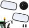 KOTARBAU® Traktor Spiegel Universal 14,5 x 23 cm PVC 2 Stück Rückspiegel Traktor LKW Spiegel Rückfahrspiegel mit Halterung Spiegel Landwirtschaft