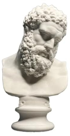 KGADRX Herkules Kopf Retro Römische Kunst Gips Skulptur Heimdeko Ornamente Geschenke Tischkunst Kunsthandwerk Moderne einfache Dekoration