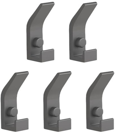 SCUDGOOD Set Of 5 Practical Wall Mounted Hangers Efficient Clothes Storage Rack Coat Hook For Dressing Rooms Bathroom Supplies