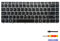 Tastiera di ricambio argentata con retroilluminazione, per HP EliteBook 840 G3 840 G4 745 G3 745 G4 848 G3 (inglese americano, retroilluminata)