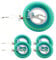 Osmond 5 Pieces Kite Winder Fire Wheel Flying Handle Rope Outdoor Round Braided Rope Tool for Outdoor Flying Kite