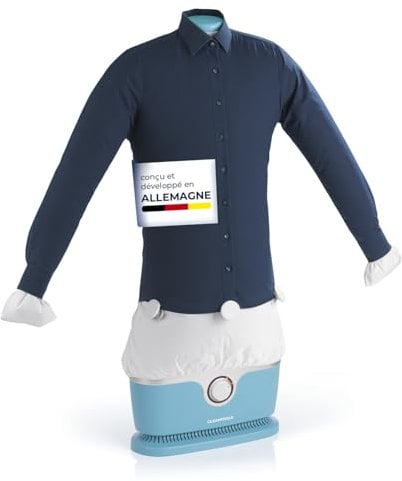CLEANmaxx automatischer Hemdenbügler PRO | Ersetzt Bügeleisen, Bügelbrett, Dampfglätter und Steamer | Bügelgerät mit Bügelpuppe für Hemden, Blusen & Shirts | innovativ & effizient