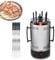 星姿 Rotating Vertical Electric Rotisserie Grill,Indoor Electric Grill Barbecue Grill With 12 Grill Fork,1000W Automatic Rotary Skewer Machine,Double Handle For Kebabs,Skewers and Fish Roasts
