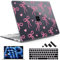 May Chen Case ONLY Compatible for 2024+ 13.8 Microsoft Surface Laptop 7 Windows PC with ARM CPU and AI-Powered Copilot+, Plastic Hard Shell Case with Keyboard Cover, Bows & Hearts