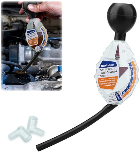 Bateya KFZ Frostschutzprüfer, Frostschutzprüfer Kühlwasser Messgerät bis -43°C Frostschutzprüfer für Kühlerfrostschutz AntiFrost Auto Kühlmittel Tester Kühlerfrostschutz Messgerät für Wasserbehälter